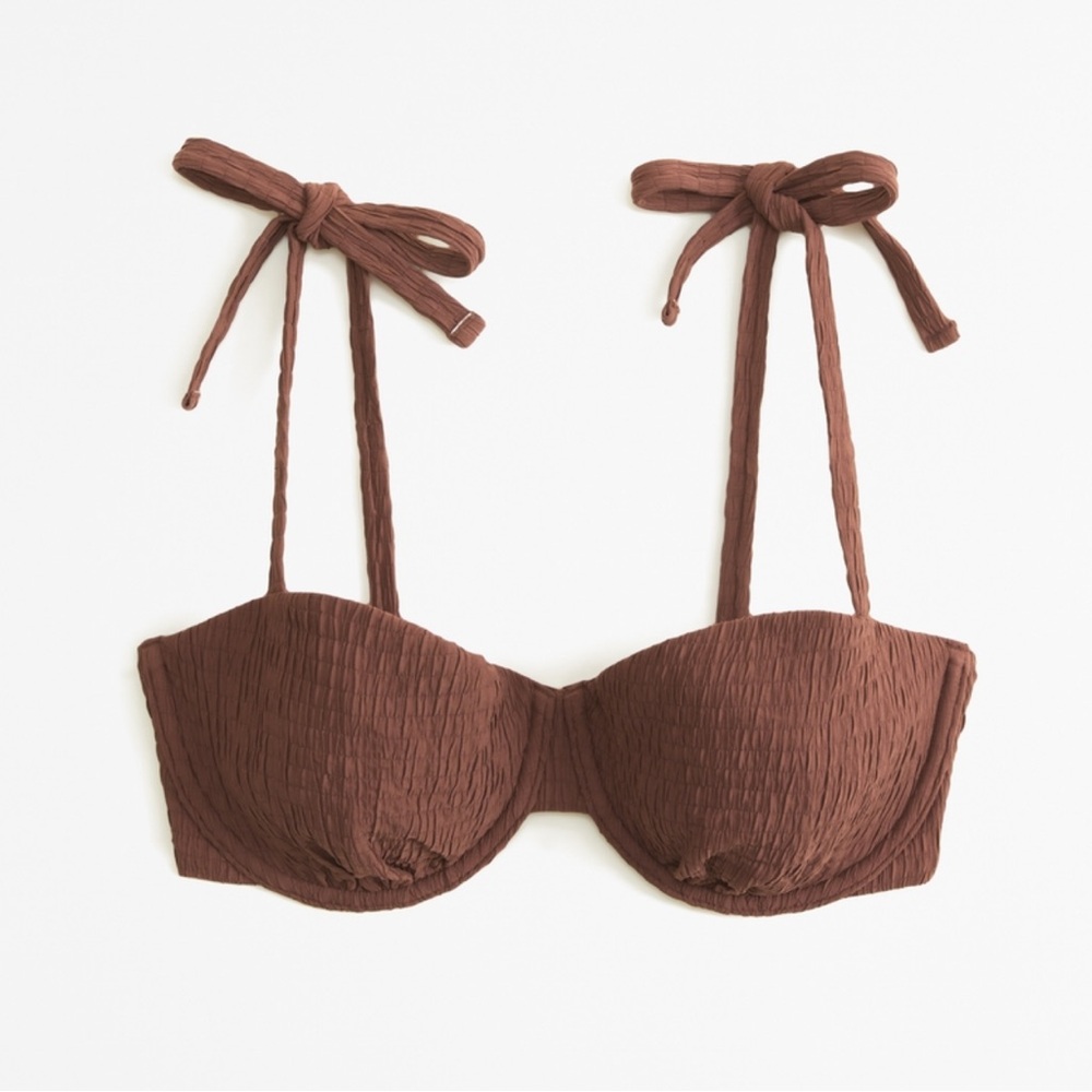 Abercrombie Curve Love Tie-Strap Underwire Bikini Top